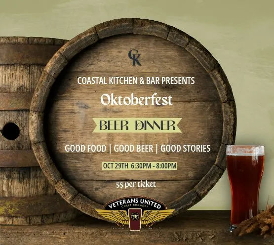Flyer for Oktoberfest Four-Course Beer Dinner