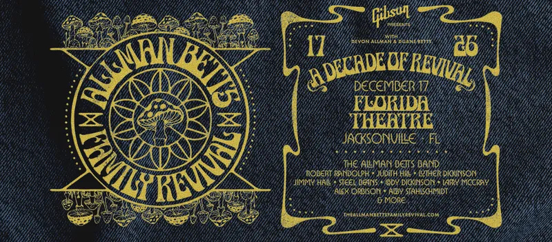 Flyer for Allman Betts Family Revival
