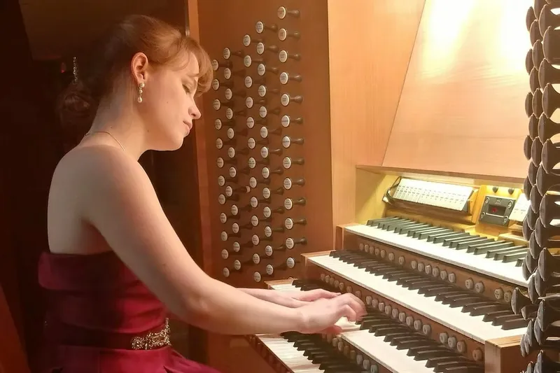 Flyer for Beaches Fine Arts Series presents Katelyn Emerson, Organist