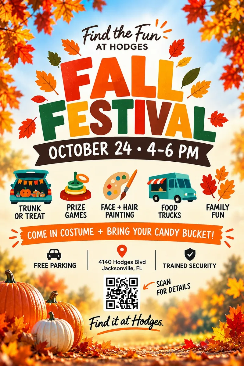 Flyer for Hodges Fall Festival