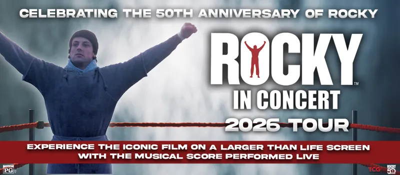 Flyer for Rocky In Concert