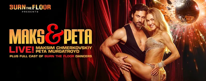 Flyer for Burn the Floor presents Maks & Peta LIVE!