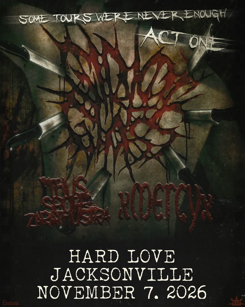 Flyer for GIRL OF GLASS, THUS SPOKE ZARATHUSTRA, XMERCYX