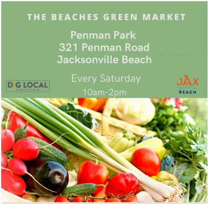 Flyer for Beaches Green Market